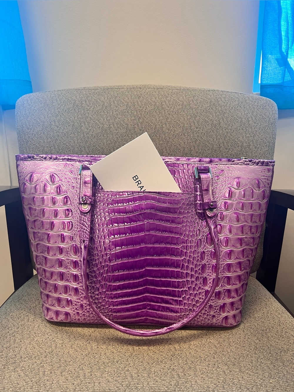 Brahmin Melbourne Lilac Essence medium Asher - Picture 5 of 9